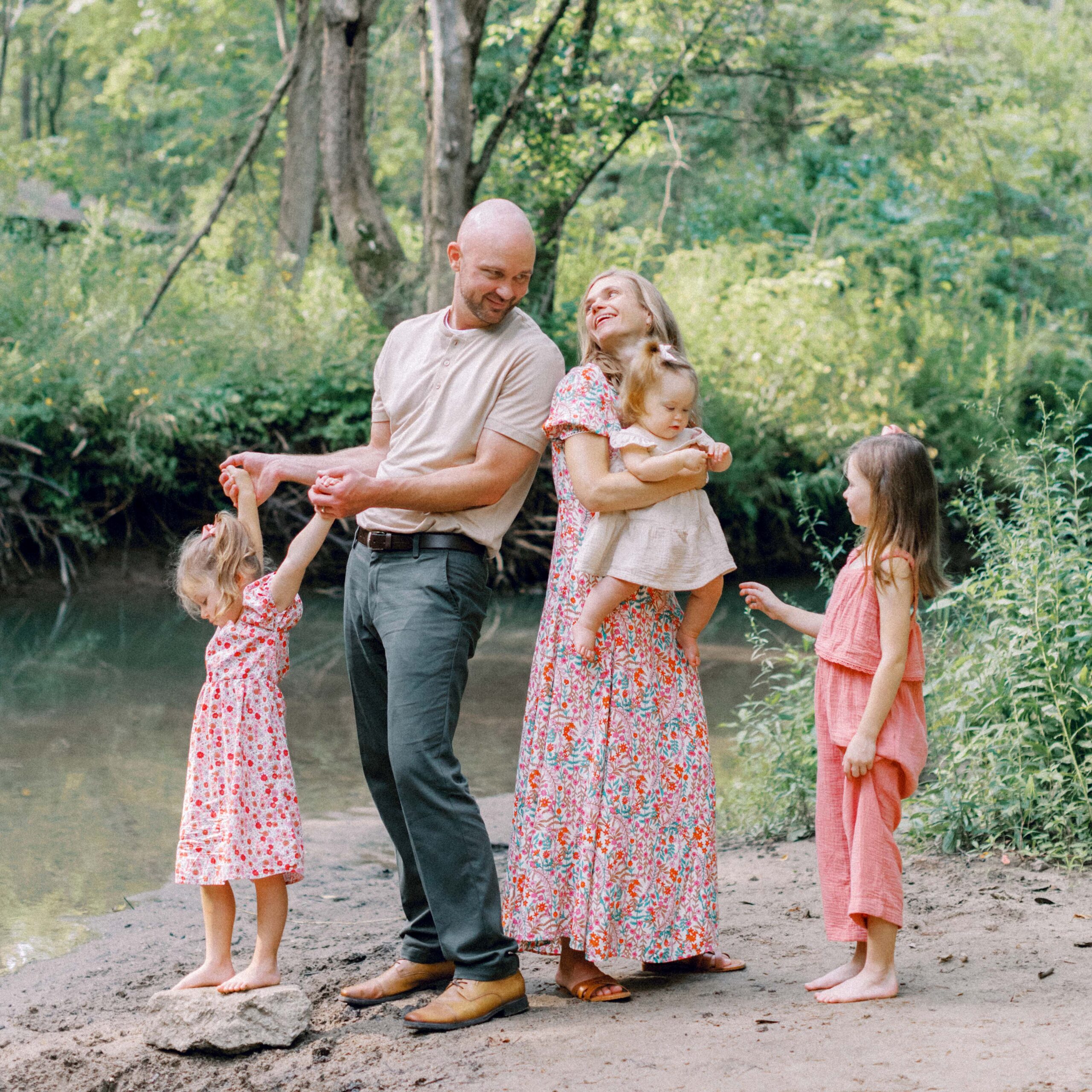 Family Creek Session | Cook Creek Park in Carmel, Indiana