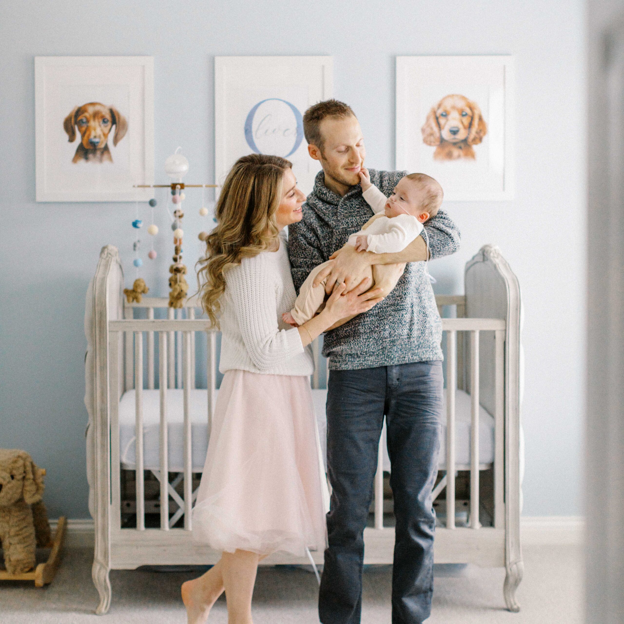 In-Home Baby & Family Session | Noblesville, Indiana